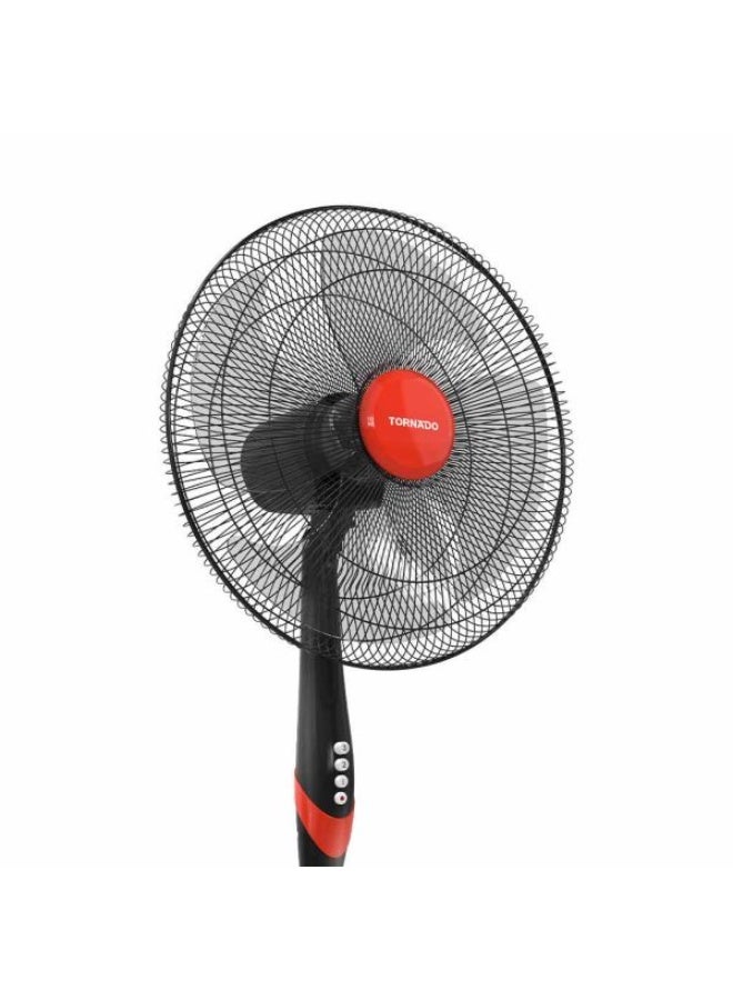 Tornado 18-inch 4-blade stand fan, black and red, TSF-18XW - Image 2